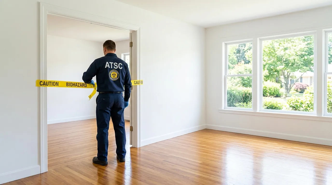 Certified biohazard cleanup crew performing Crime Scene Cleanup in DeSoto